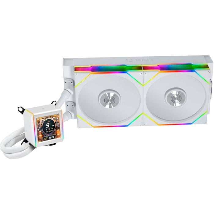 Система водяного охлаждения Lian Li Galahad GA II LCD TL 280 ARGB 140 мм White (G89.GA2ALCD28TLW.00)