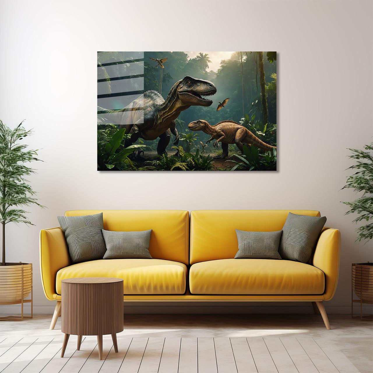Картина на стекле NovellaPrint Мир динозавров 75х50 см (516.2) - фото 3