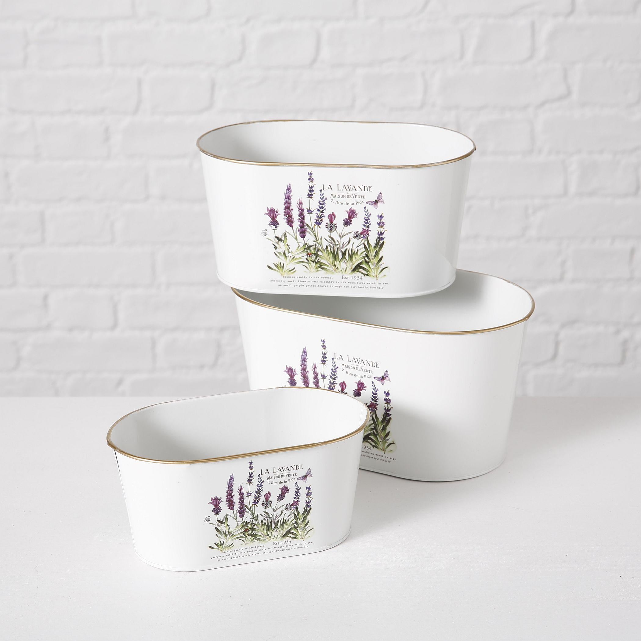 Набор 3х цветочных горшков белый h9-13см Гранд Презент 1011762