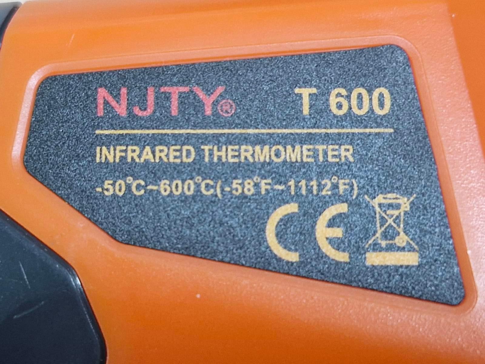 Термометр безконтактний цифровий NJTY від -50 до +600°C з лазерним покажчиком IR-інфрачервоний NJTY T600 2 батареї (98182058) - фото 13 Термометр безконтактний цифровий NJTY від -50 до +600°C з лазерним покажчиком IR-інфрачервоний NJTY T600 2 батареї (98182058) - фото 13