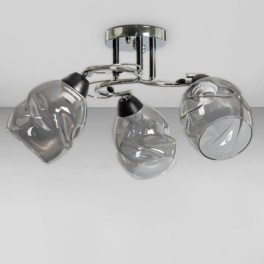 Люстра стельова Light House SC-18735/3 CR+BK d 490х260 мм Хром/Чорний/Сталевий Люстра стельова Light House SC-18735/3 CR+BK d 490х260 мм Хром/Чорний/Сталевий