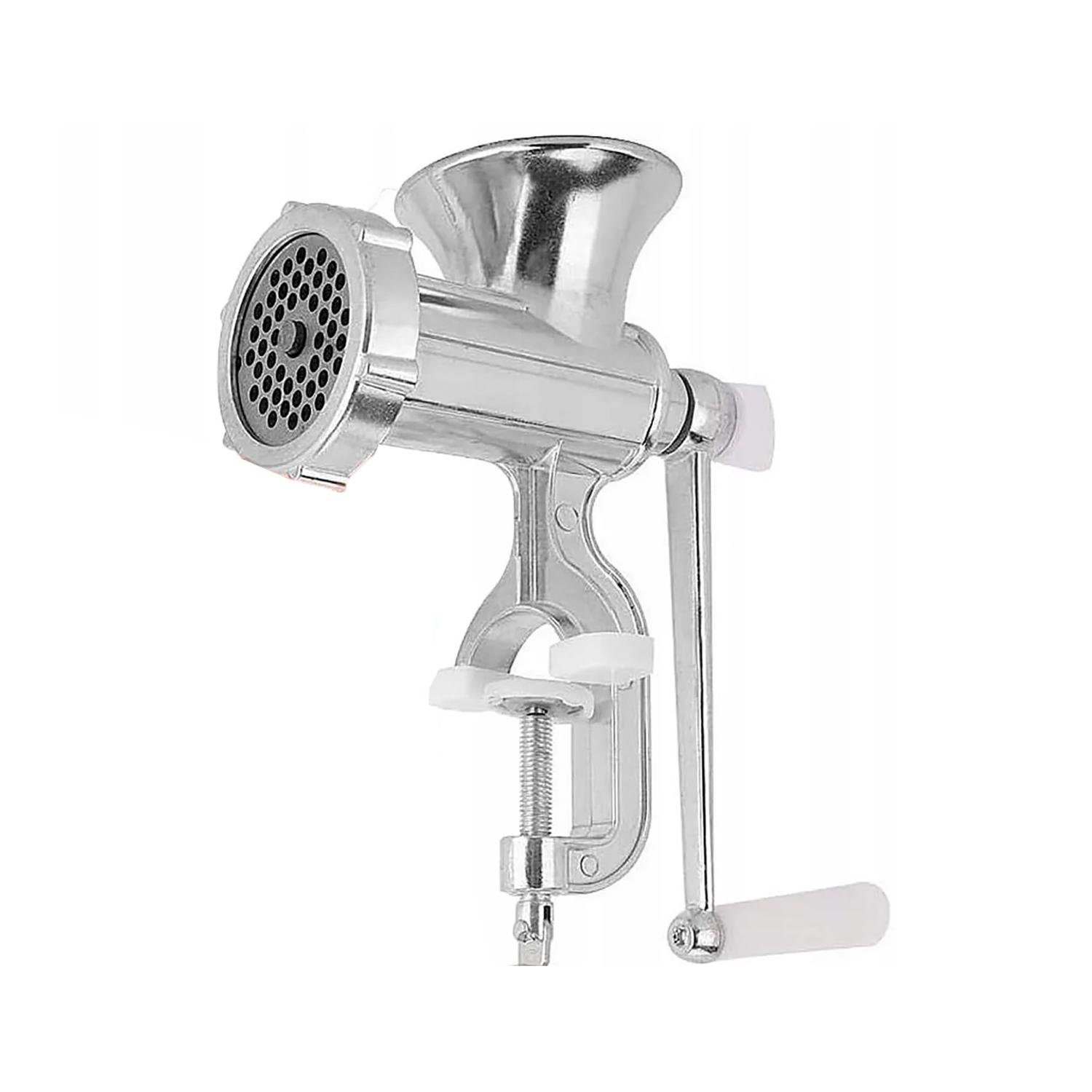 Мясорубка ручная механическая ZAUBERG из литого алюминия Ø отверстий в решетке 4 мм 24х16х8,5 см (87216)