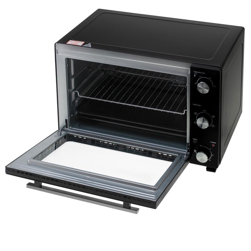 Духовка электрическая настольная Adler AD 6028 конвекция гриль и подсветка 2 кВт 60 л Черный (6798)