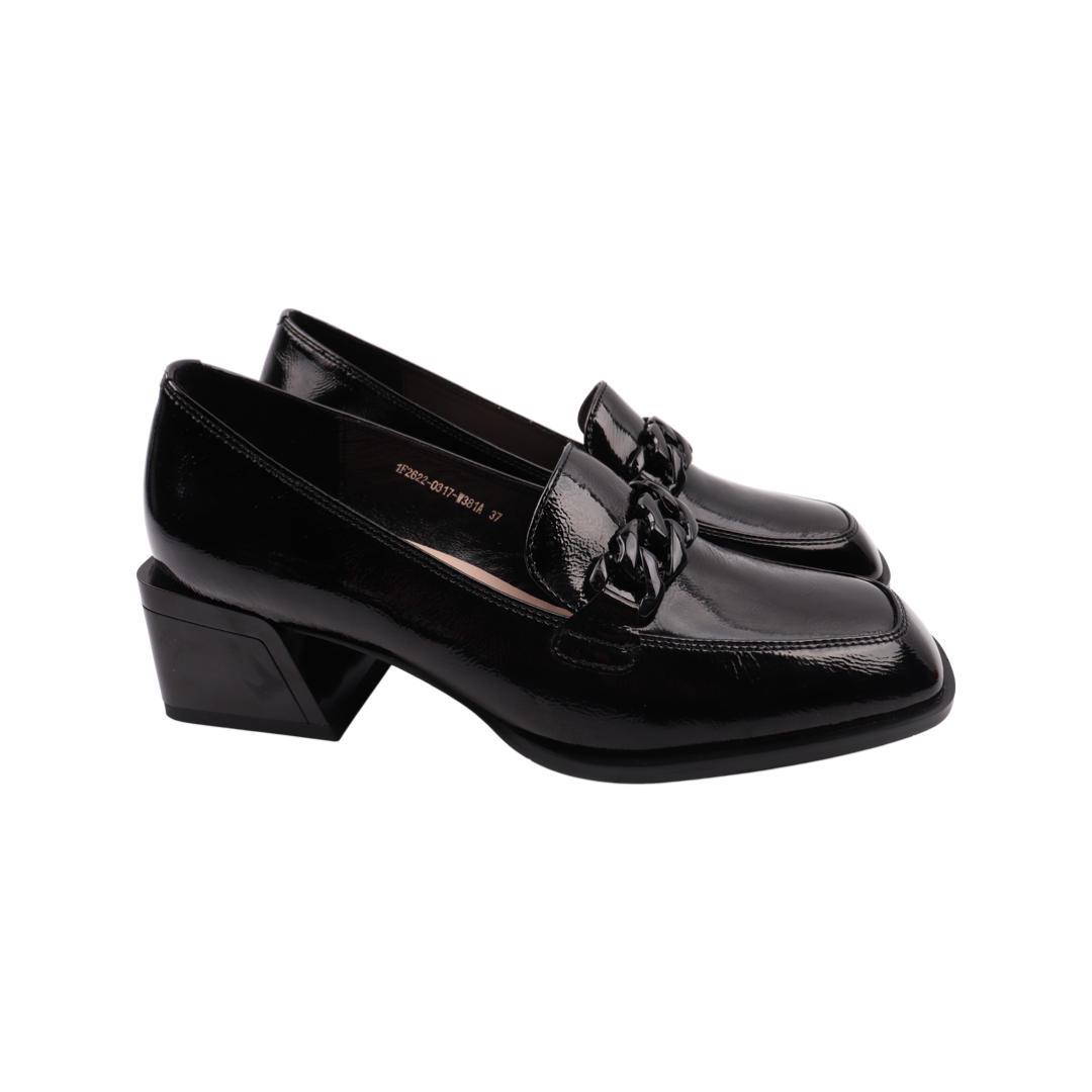 Туфли женские Molka из лаковая кожи р. 37 Черный (200-22DTC)
