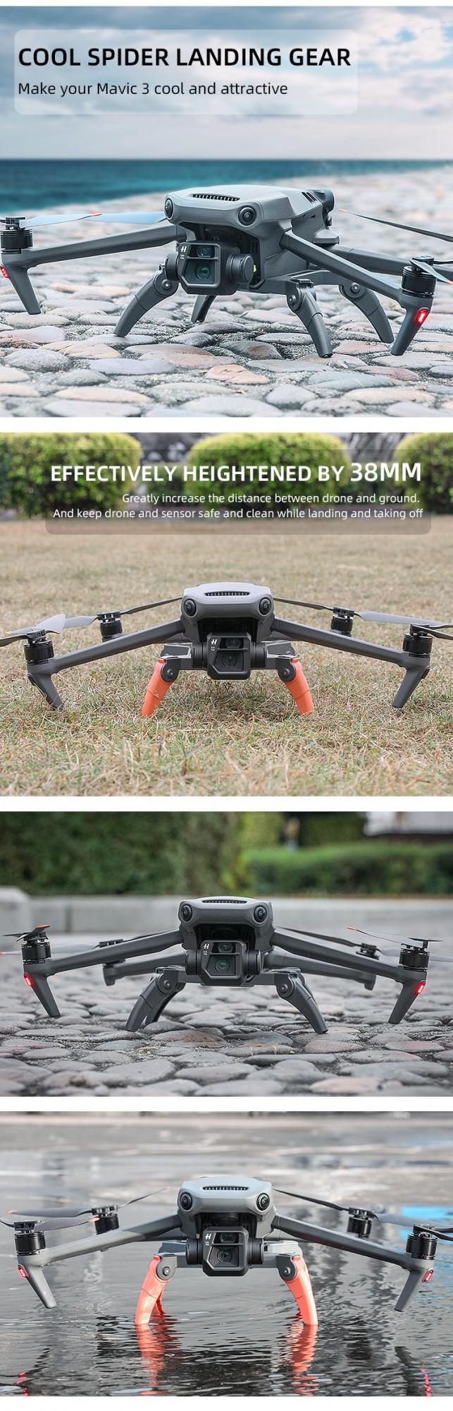 Модуль приземлення шассі Sunnylife для квадрокоптера DJI Mavic 3 (500-016) - фото 6