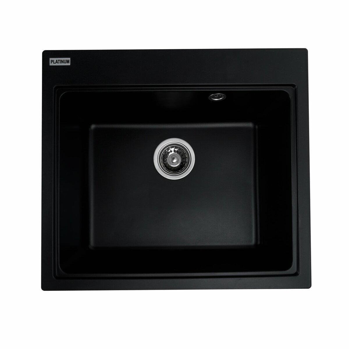 Мойка для кухни гранитная Platinum 5852 VESTA Черный (PLTM-SP000025129) Мойка для кухни гранитная Platinum 5852 VESTA Черный (PLTM-SP000025129)