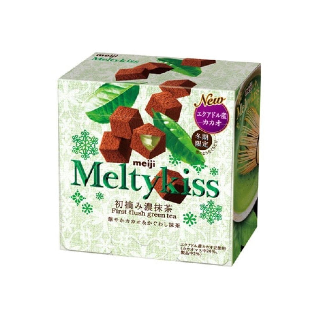 Шоколад з матчу Meiji Melty Kiss Green Tea сезонний 53 г