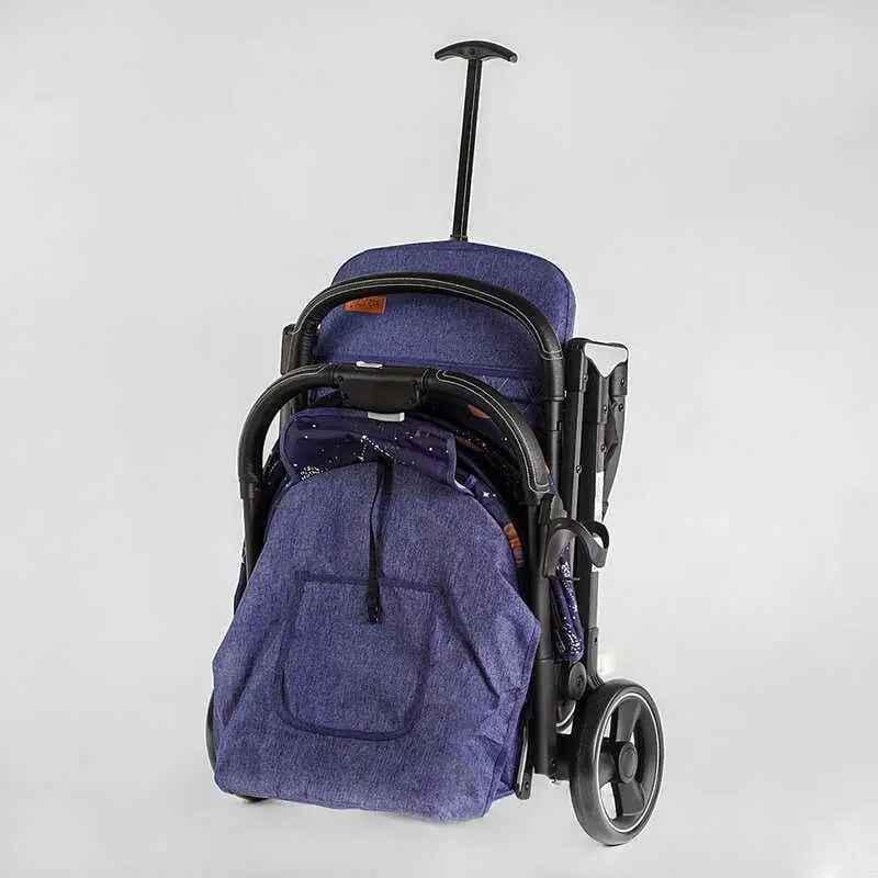 Коляска прогулочная детская Joy Comfort L-41203 Синий космос - фото 4