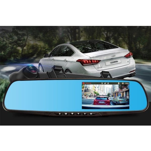 Дзеркало-відеореєстратор Vehicle Blackbox DVR Full HD L 6000 Чорний (NV-L6000) - фото 6