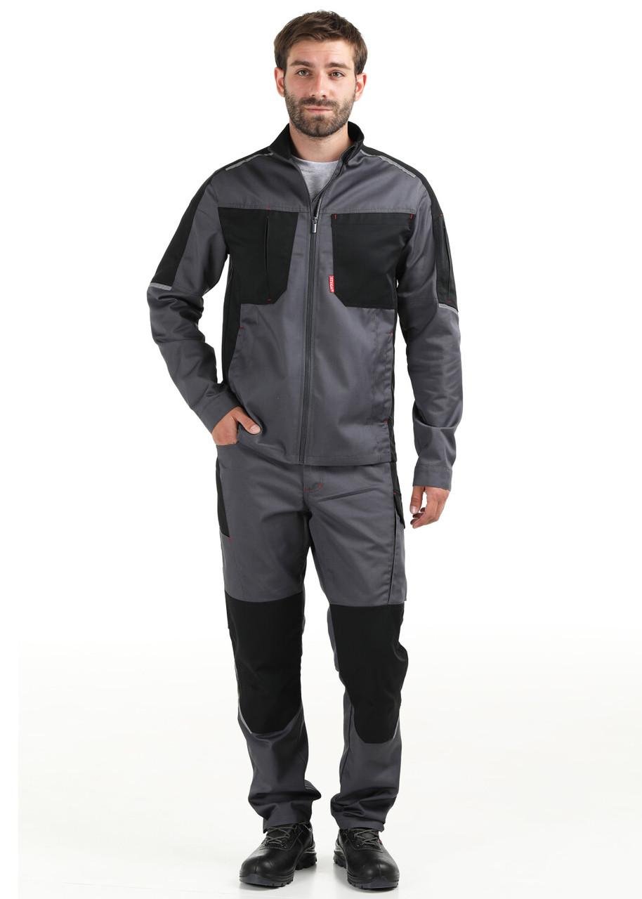 Куртка рабочая Патриот 55500030 р. 64-66 168-179 см Серо-черный (2564951407)