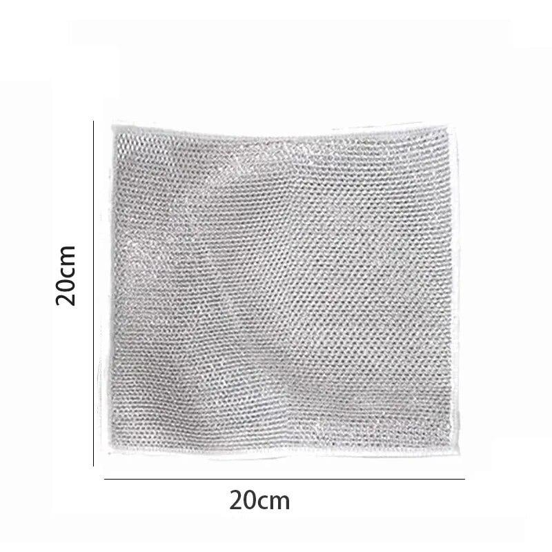 Набор салфеток многоразовых металлических для кухни 20х20 5 шт. - фото 6 Набор салфеток многоразовых металлических для кухни 20х20 5 шт. - фото 6