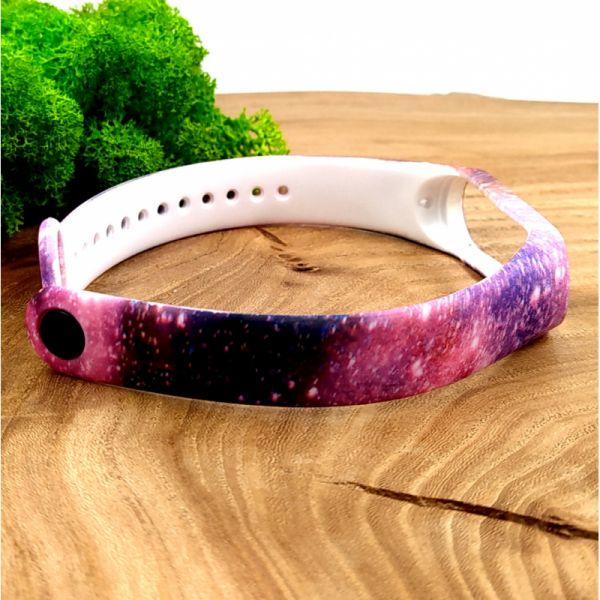 Силиконовый ремешок браслет для Mi Band 5 Galaxy - фото 3