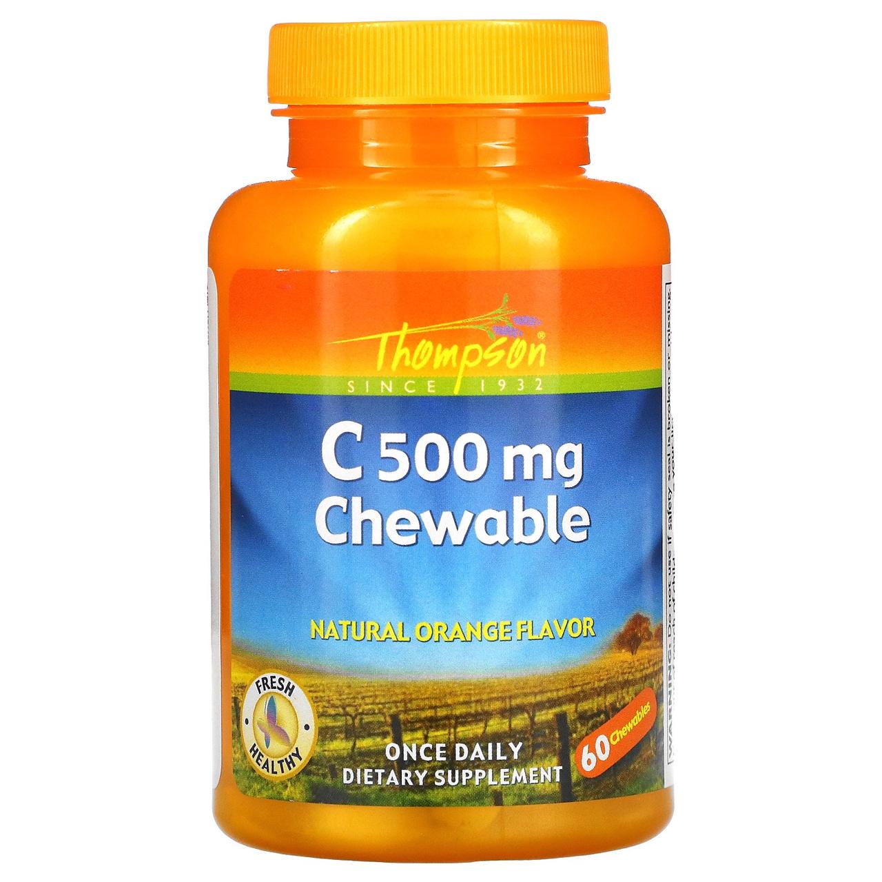 Витамин C Vitamin C 500 мг 60 Chewables Orange