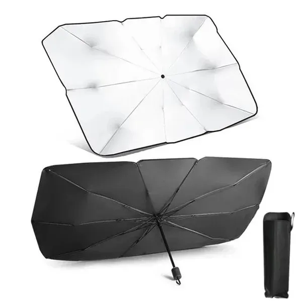 Зонт на лобовое стекло автомобиля Earldom ET-U1 солнцезащитная 130х142х75 см - фото 3