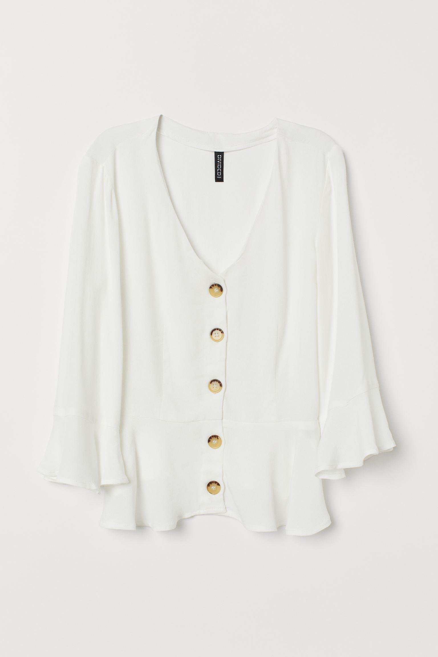 Блуза H&M р. 38 Білий (3127877110)