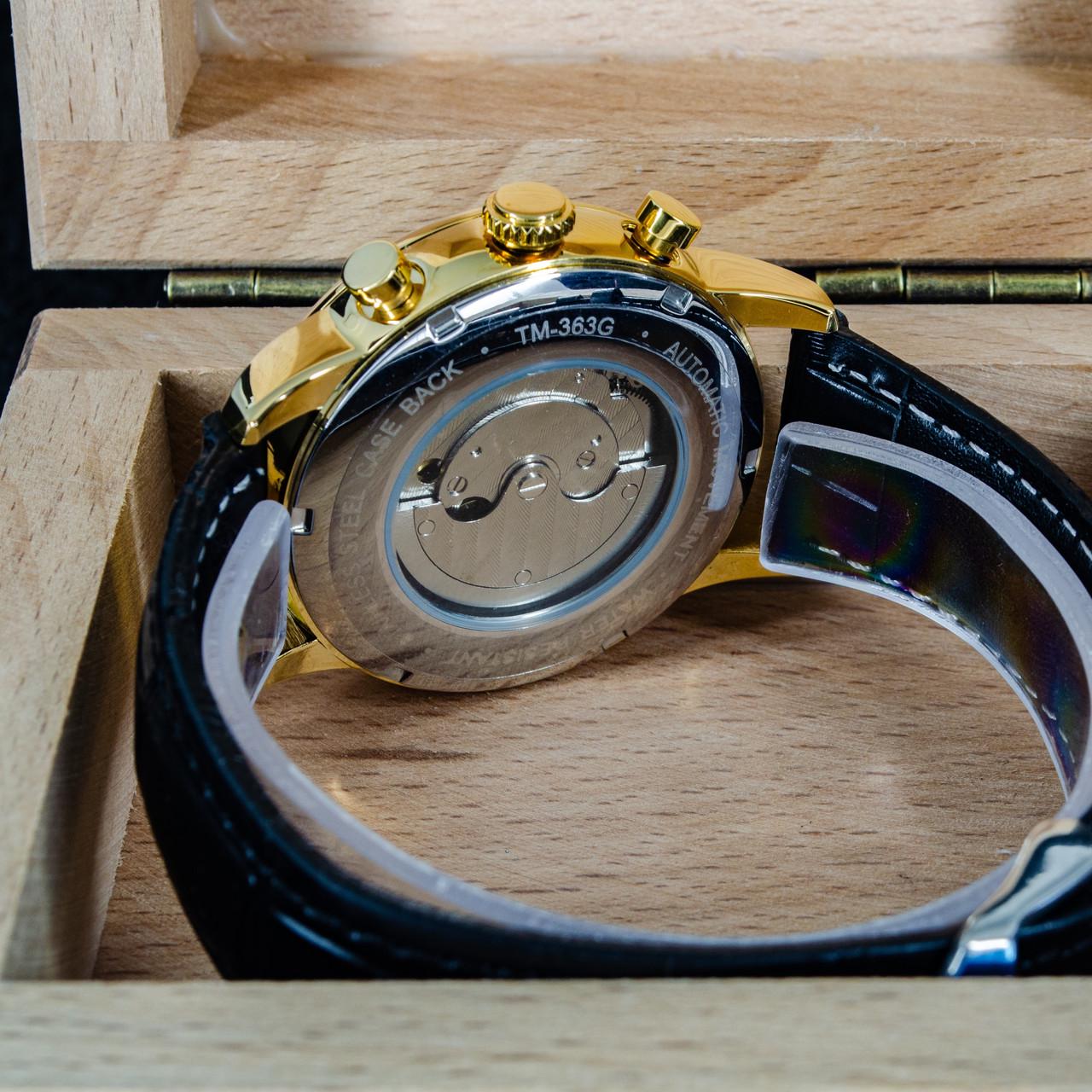 Наручний годинник чоловічий механічний Forsining 6916 з автопідзаводом індикатор запасу ходу (1059-0190) - фото 5 Наручний годинник чоловічий механічний Forsining 6916 з автопідзаводом індикатор запасу ходу (1059-0190) - фото 5