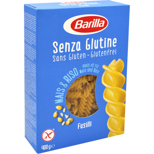 Макарони без глютену Barilla Fusilli Спіральки 400 г (8076809545464)