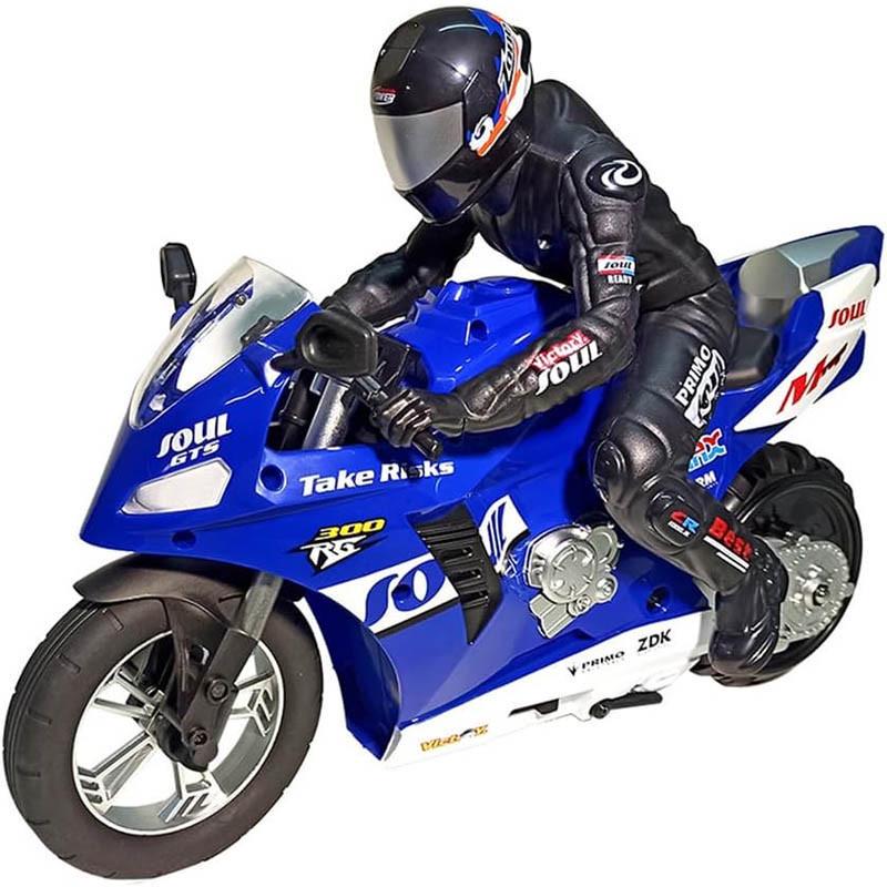 Мотоцикл на радиоуправлении Motorcycle Stunt Drift six-axis Gyroscope Blue (00000070974_1)