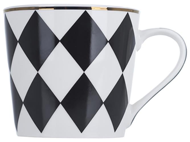 Чашка Limited Edition Geometry 405 мл Черный/Белый (MLM-B44-T1063)