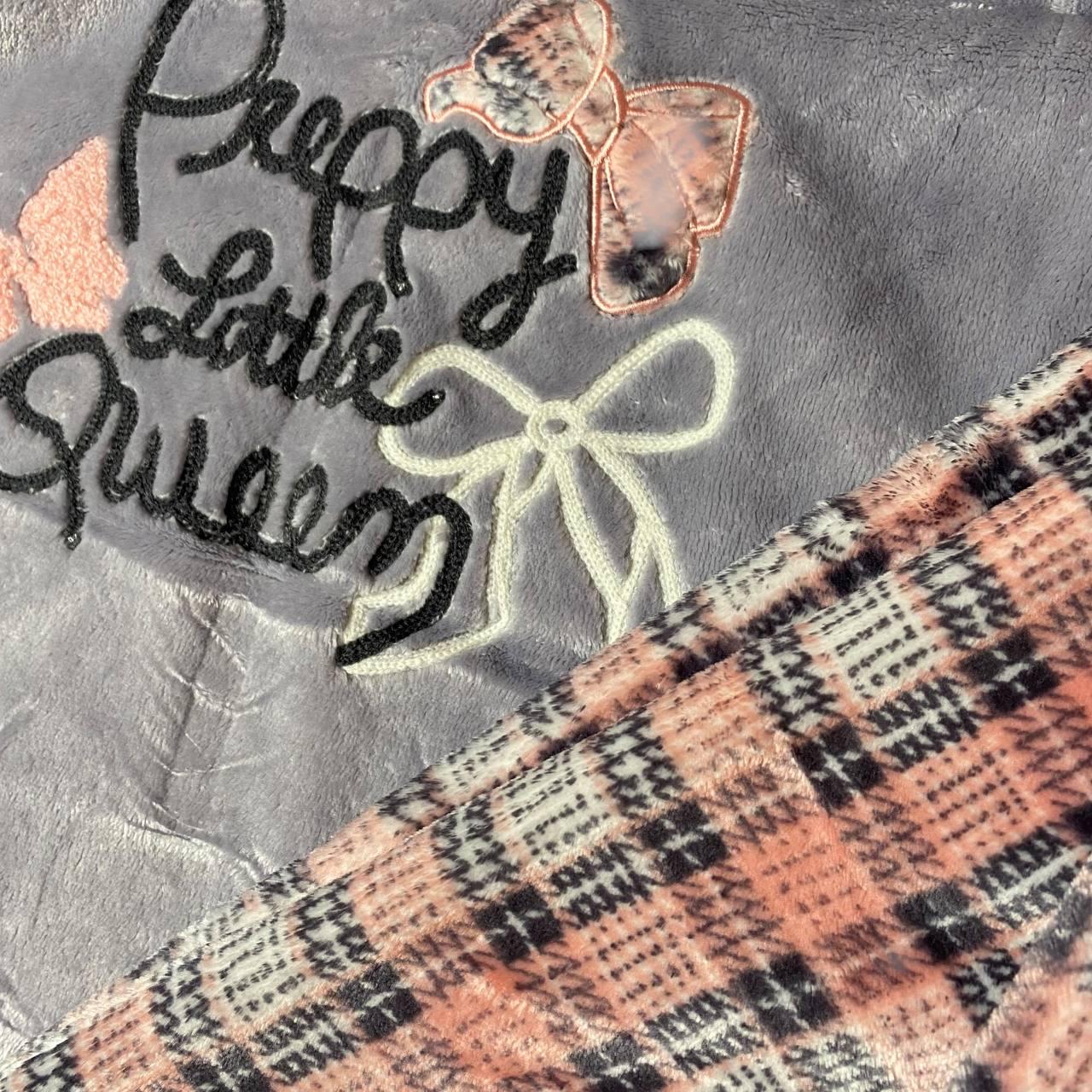 Пижама женская плюшевая с бантиками теплая брюки и кофта M (X12592) - фото 4 Пижама женская плюшевая с бантиками теплая брюки и кофта M (X12592) - фото 4