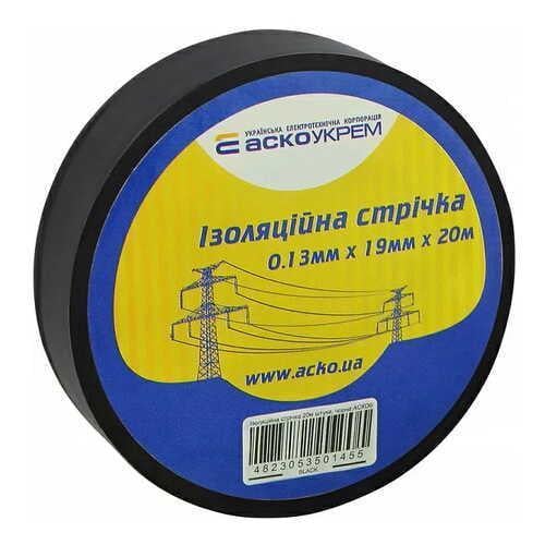 Изолента АСКО-УКРЕМ 0,13х19 мм/20 м Черный (28680213)