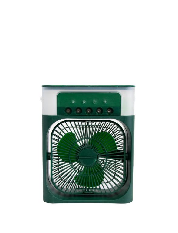 Вентилятор-зволожувач Air Cooler Fan з LED-підсвічуванням Зелений (30151231СER) - фото 3