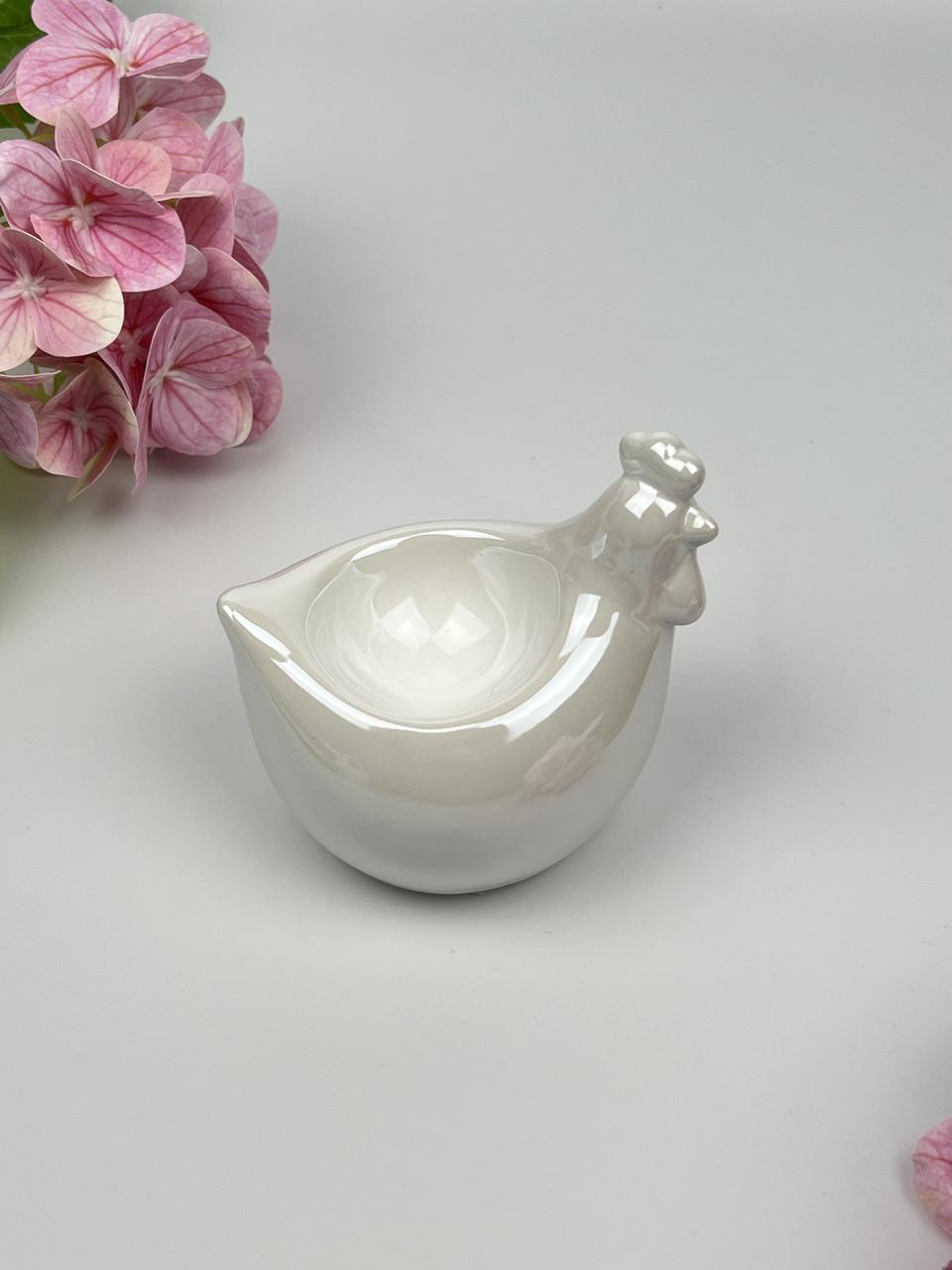 Подставка для яйца BonaDi Перламутровая курочка 10 см - фото 5 Подставка для яйца BonaDi Перламутровая курочка 10 см - фото 5