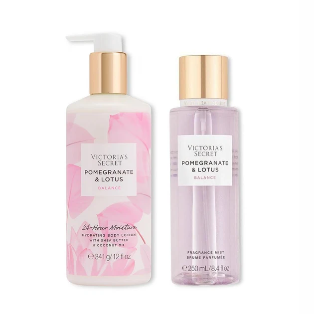 Набор Victoria's Secret Pomegranate & Lotus спрей 250 мл с лосьоном 341 г (90311333)