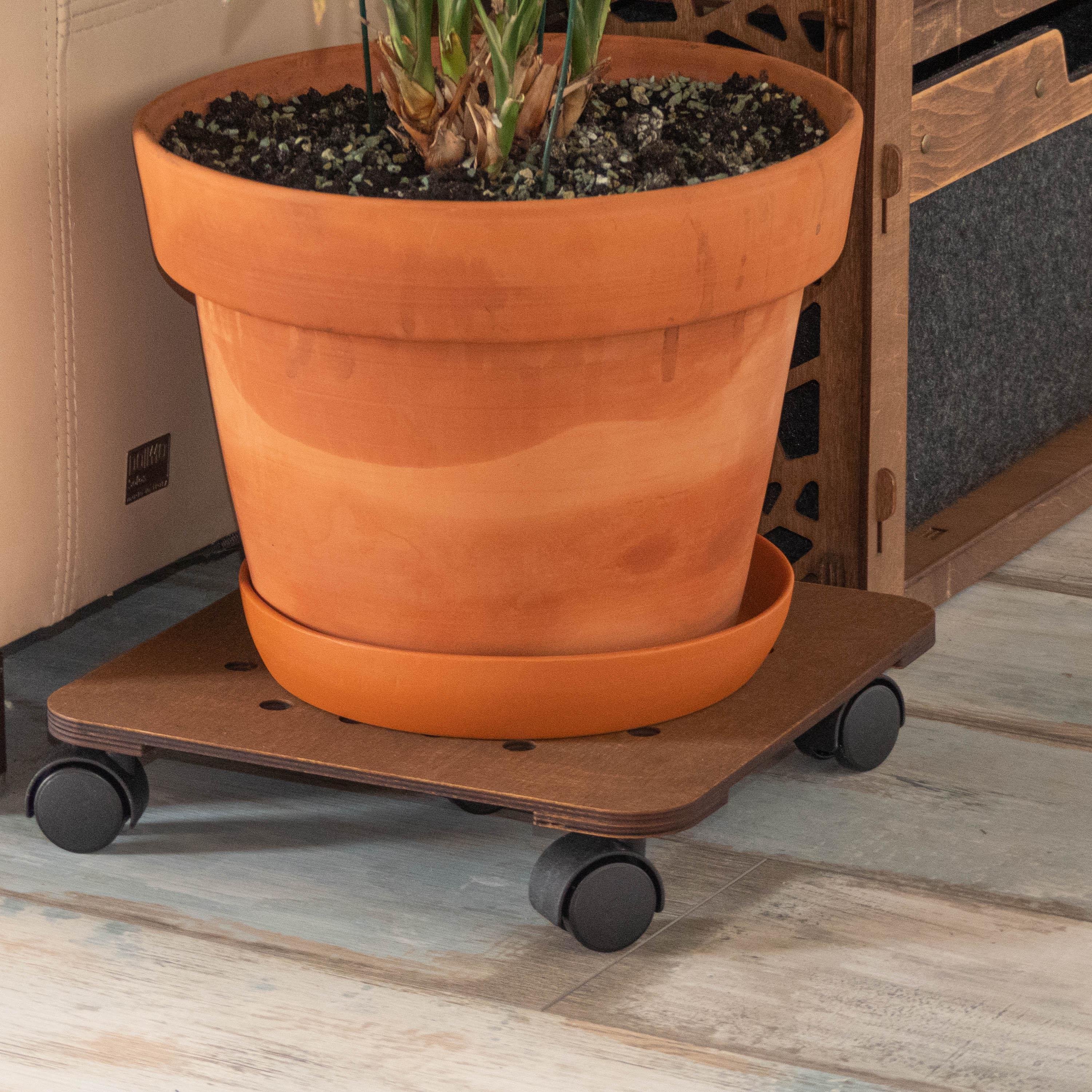 Підставка для квітів підлогова Вент+ на колесах квадратна 30 см (120125) - фото 2 Підставка для квітів підлогова Вент+ на колесах квадратна 30 см (120125) - фото 2