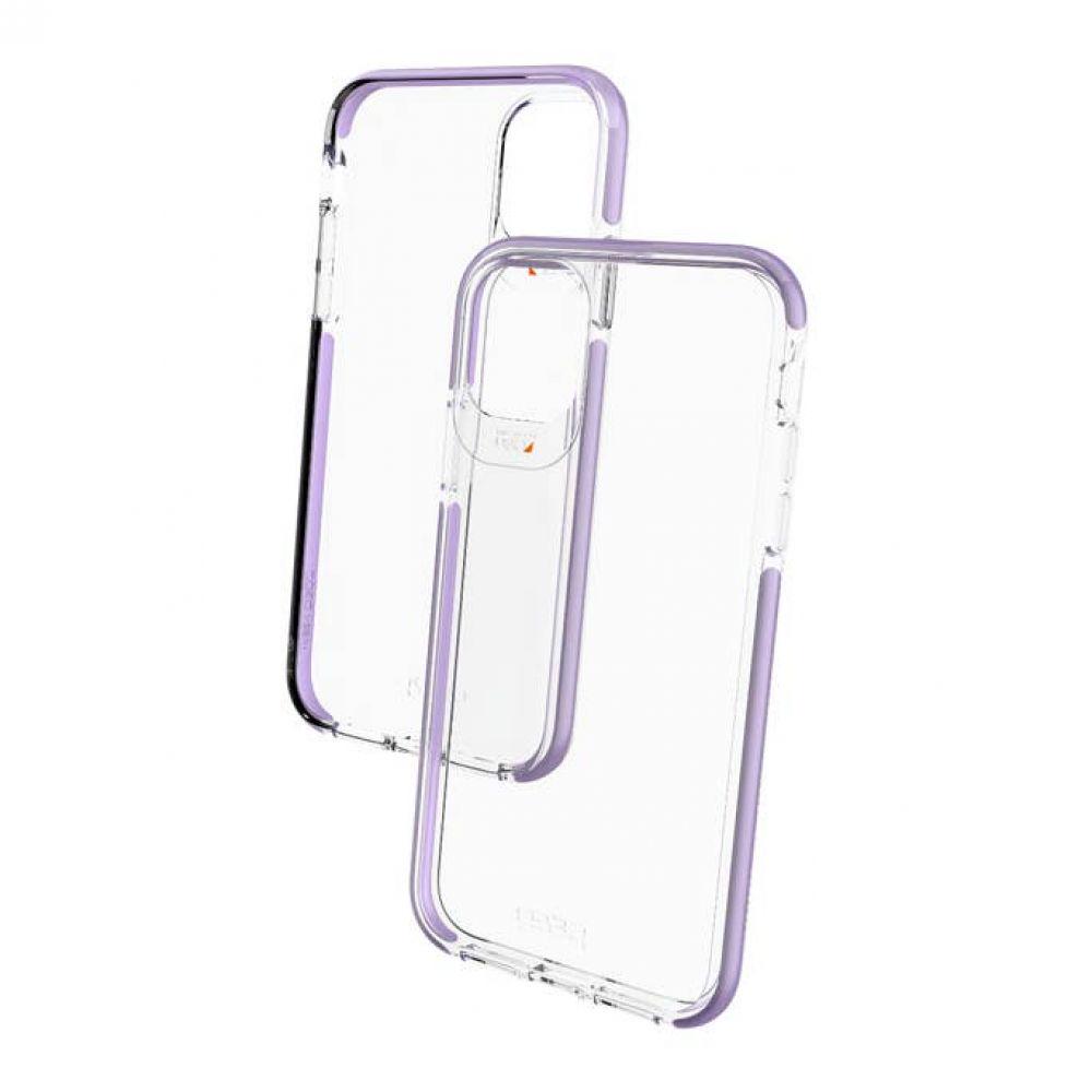 Противоударный прозрачный чехол GEAR4 Piccadilly D3O с антимикробным покрытием для Iphone 11 Pro Max (6.5") Lavender + Transparent