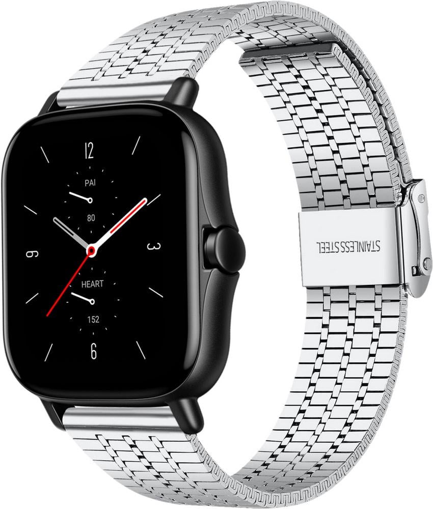Браслет металлический Counic для Amazfit GTS 2 Silver (34042-59)