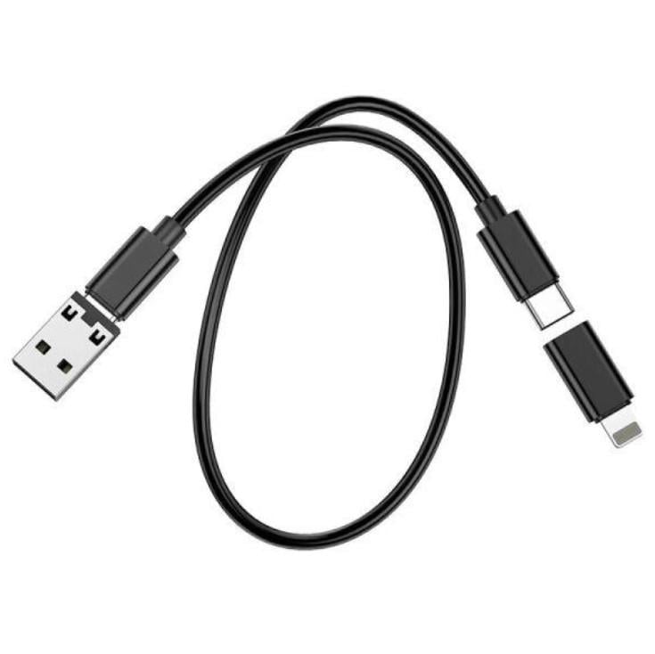 Кабель Hoco U114 Type-C-MicroUSB/Lightning/USB Чорний (580891) - фото 3