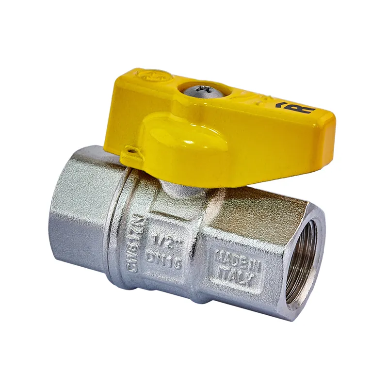 Кран шаровой Roho R211-050G RO0242 1/2" ВВ для газа бабочка (232233)