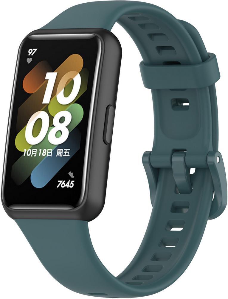 Ремешок Jsota для Huawei Band 7 силиконовый Olive (28086-19)