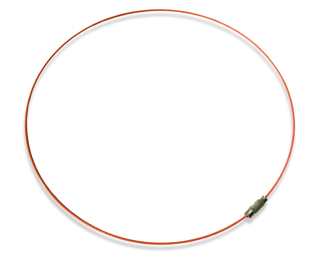 Заготовка для колье металлическая 14,3 см Коралловый