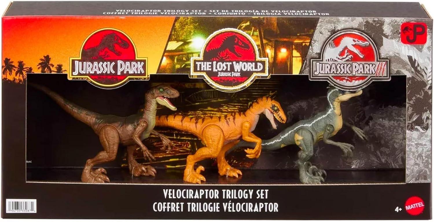 Динозавр р Jurassic World Velociraptor Trilogy Set 3 Action Figures with Attack (321212458)
