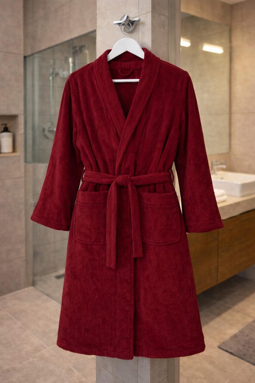 Халат унісекс Abud XL Бордовий (31486735)