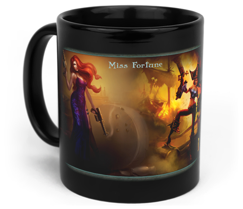 Чашка Miss Fortune League of Legends Черный