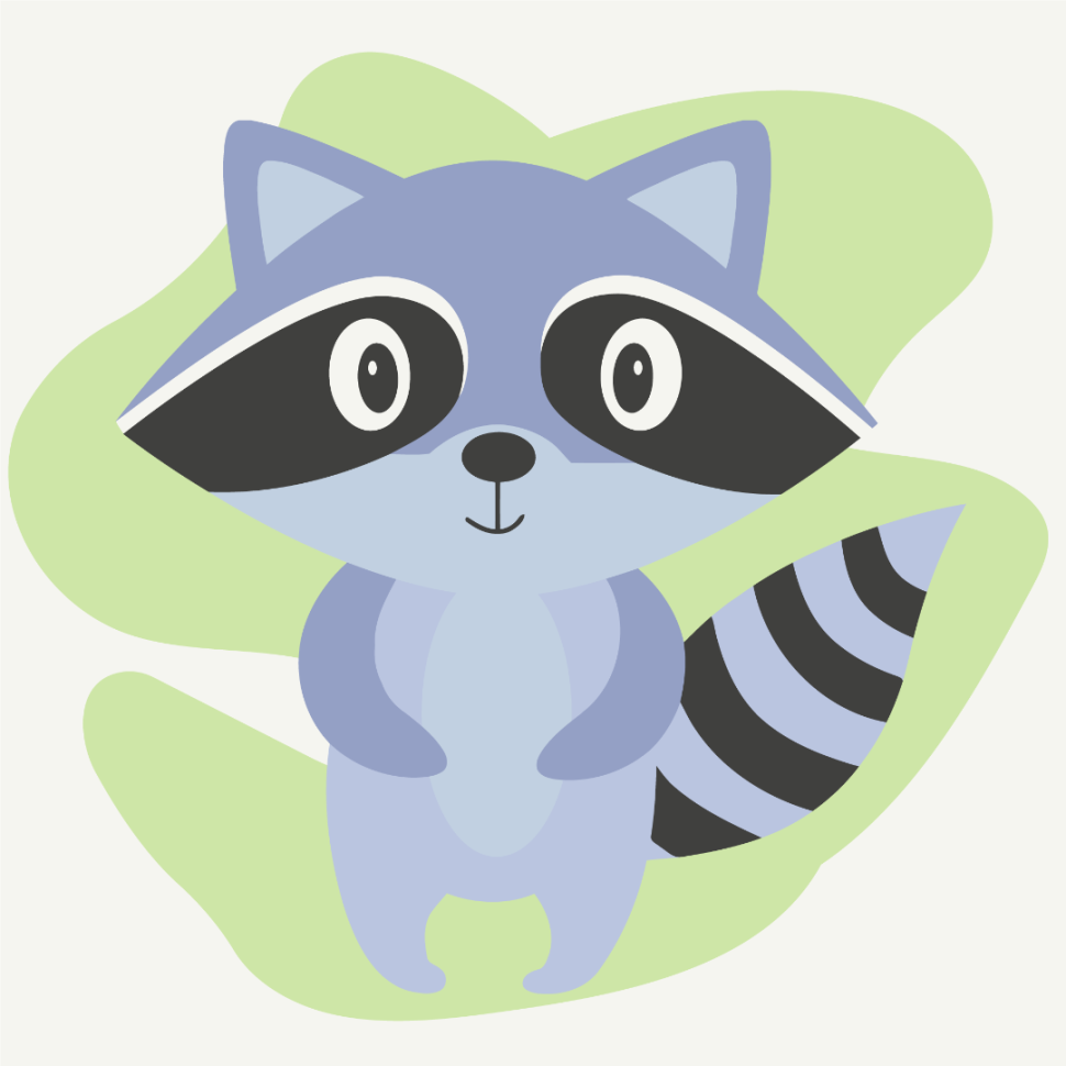 Роспись на холсте Brushme Друг енотик 20х20 см (MBS027)