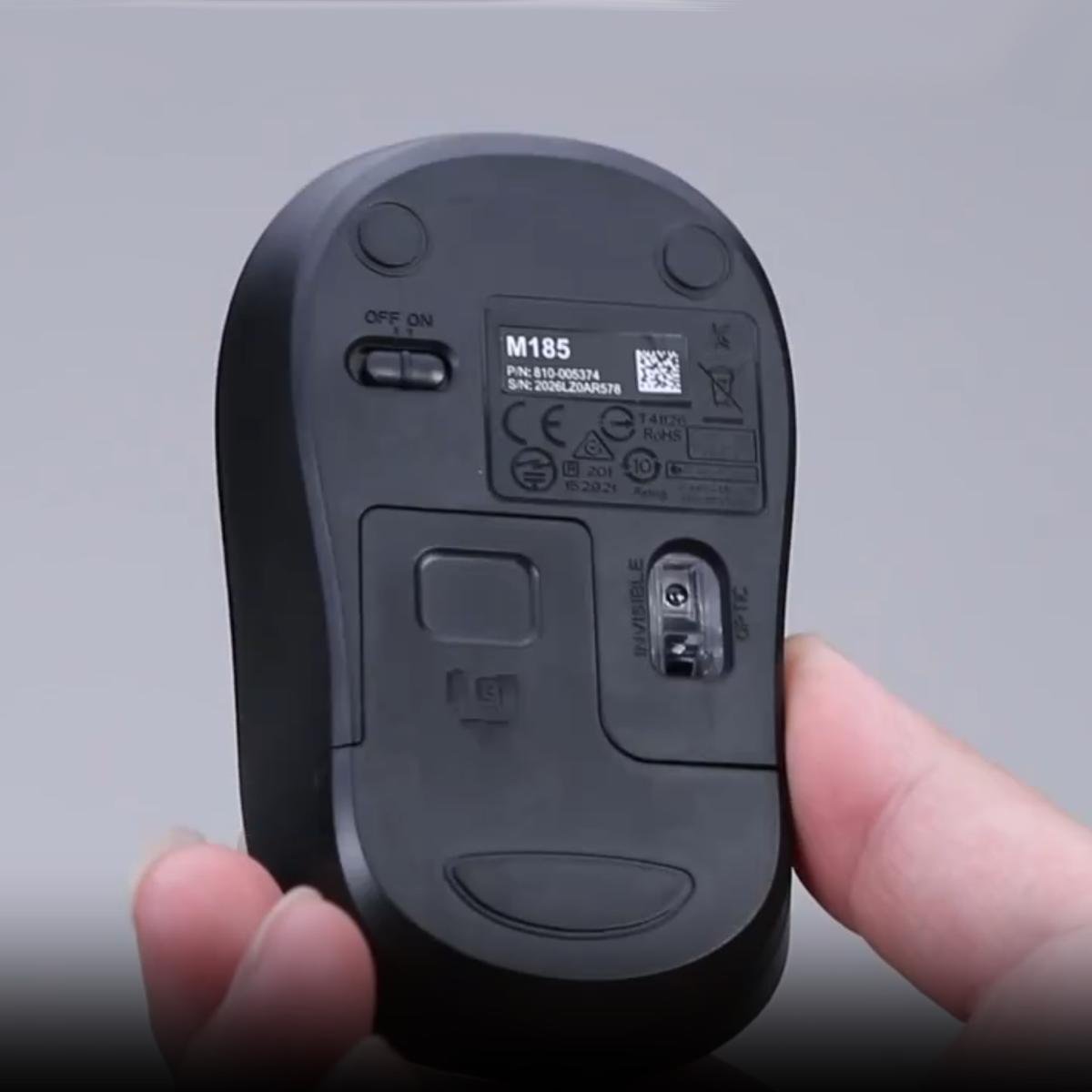 Мышь беспроводная Logitech M185 Wireless Office Mouse 2,4Ghz USB приемник 1000DPI оптическая бесшумная Red (180894) - фото 9 Мышь беспроводная Logitech M185 Wireless Office Mouse 2,4Ghz USB приемник 1000DPI оптическая бесшумная Red (180894) - фото 9