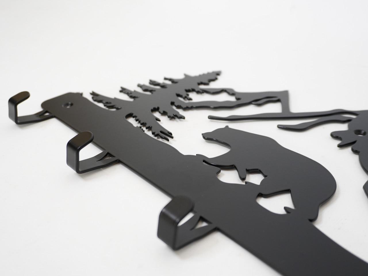 Вешалка для одежды и аксессуаров Медведь в горах 5 крючков ширина основания для крючков 40 см (2702259M) - фото 7 Вешалка для одежды и аксессуаров Медведь в горах 5 крючков ширина основания для крючков 40 см (2702259M) - фото 7