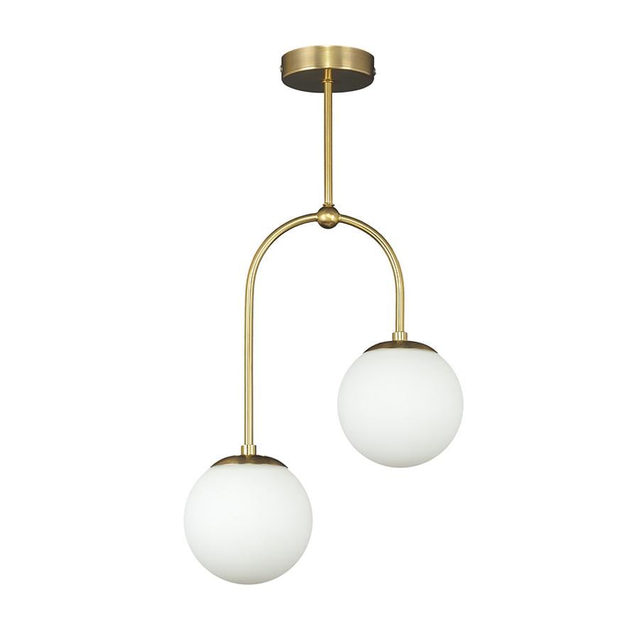 Люстра 7529826-2 BRZ+WH Бронзовый/Белый (LVS4933)