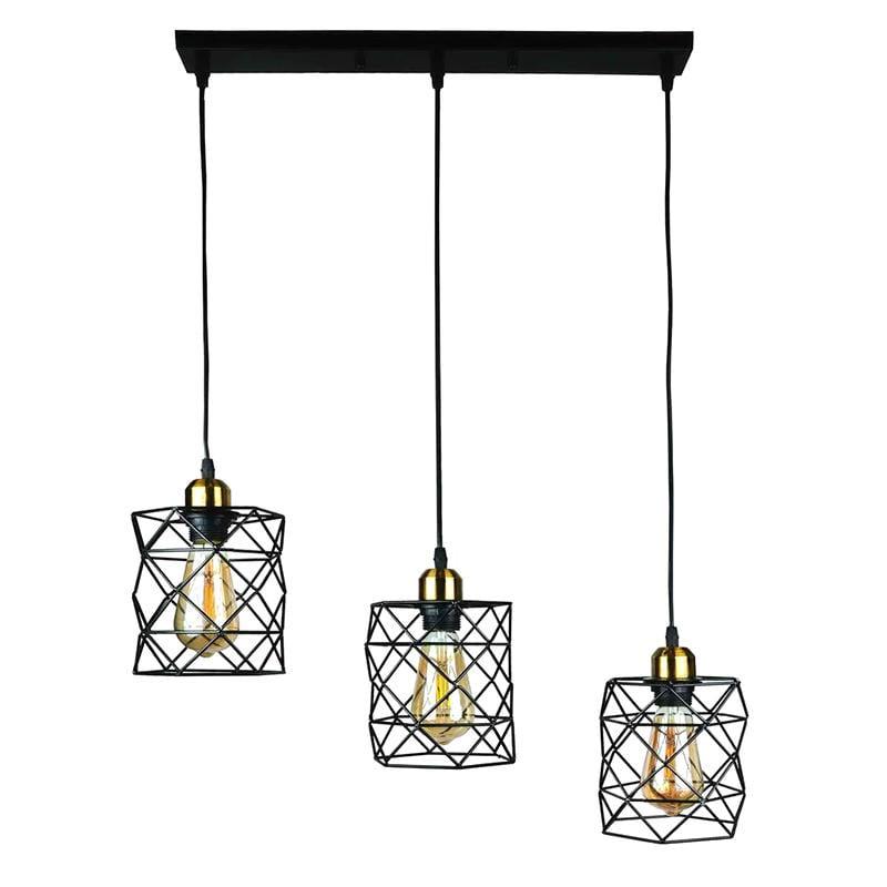 Люстра подвесная Light House LS-17192F-3 500 Черный/Бронзовый