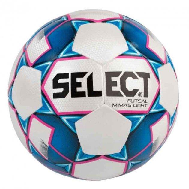 М'яч футзальний Select FUTSAL MIMAS LIGHT NEW Уні р. 4 Біло-синій (104143-364 4)