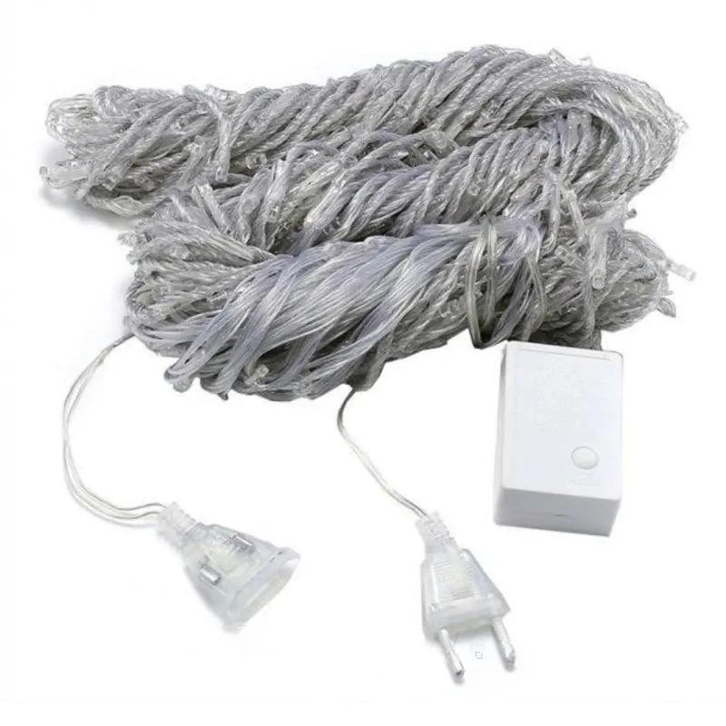 Гирлянда Штора сетка AD-2379 3х3 м 280LED теплый белый (234575630_333)