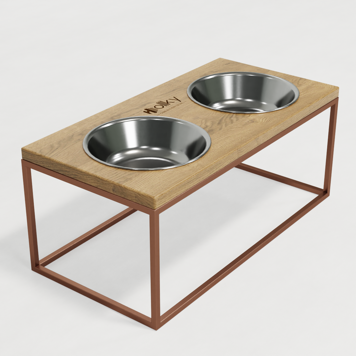 Миски на подставке для больших собак Hollky Base XL20 2х1,8 л (BXL20-522620-GLNT) - фото 4 Миски на подставке для больших собак Hollky Base XL20 2х1,8 л (BXL20-522620-GLNT) - фото 4