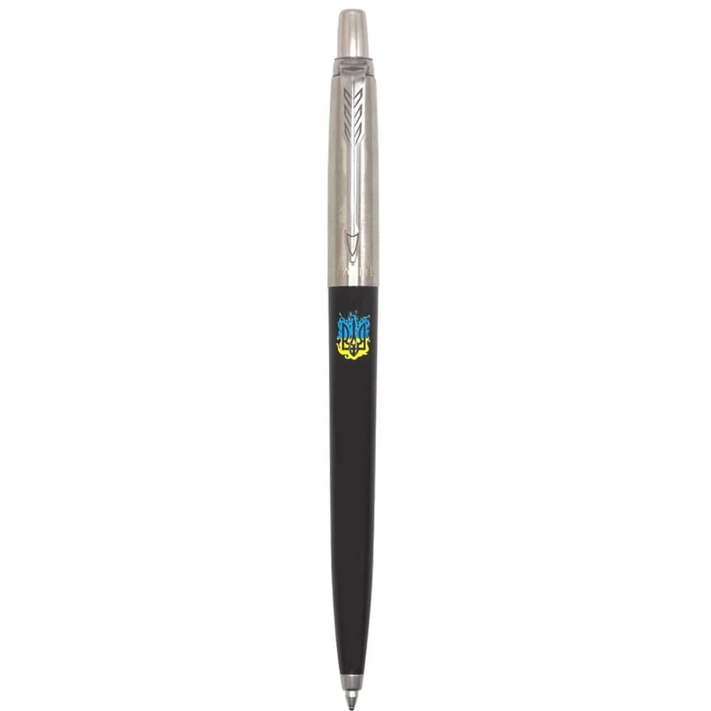 Подарочная ручка шариковая Parker Jotter Ukraine Ct Bp Огненный Трезубец Black (15632_T0316u)