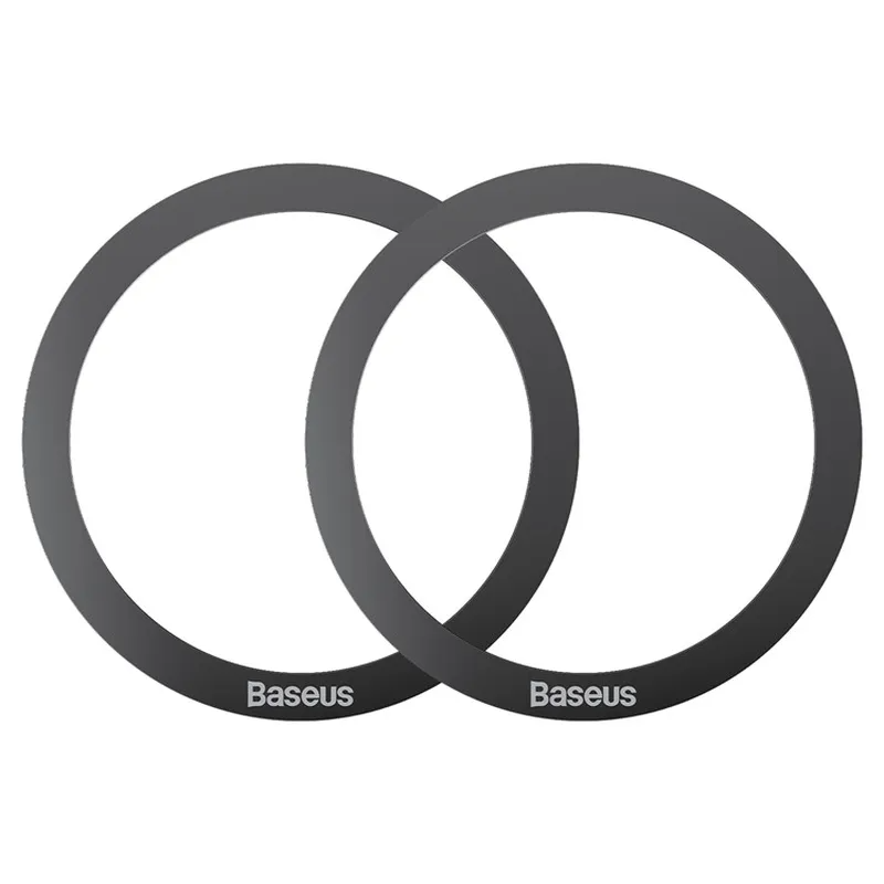 Кільце BASEUS для магнітного тримача MagSafe Halo Series Magnetic Metal Ring 2pcs Black (PCCH000001)