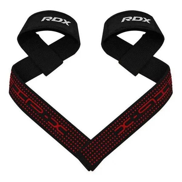 Лямки для тяги RDX S4 Gym Cotton Gel Straps Black Plus