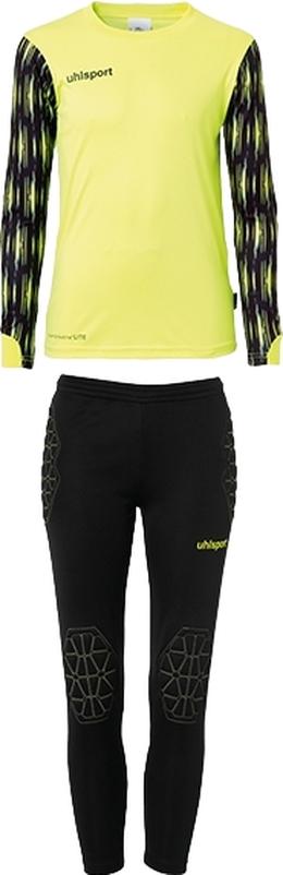 Комплект вратарской формы детский Uhlsport REACTION GOALKEEPER SET JR 1003668 03 164 см Желтый/Черный
